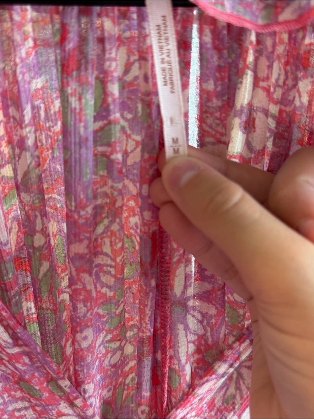 Free People Feeling Groovy Maxi Dress Pink Floral Tiered Flowy M - Picture 6 of 6